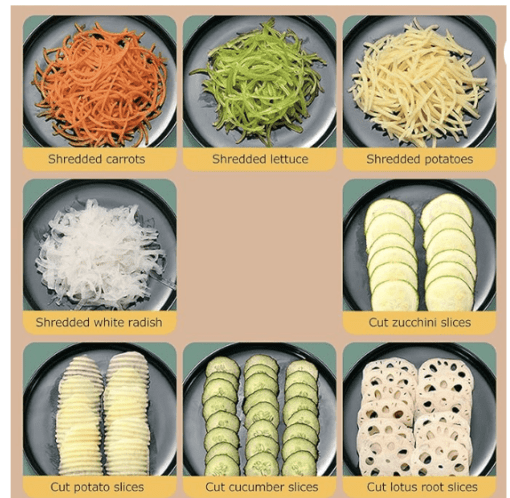 Vegetable, Food Chopper Dicer Cutter Vegetable Grater Vegetable Shredder Vegetable Cutter Easy To Use Safe for Cutting Fruits and Vegetables - Image 3